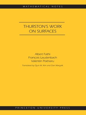 cover image of Thurston's Work on Surfaces (MN-48)
